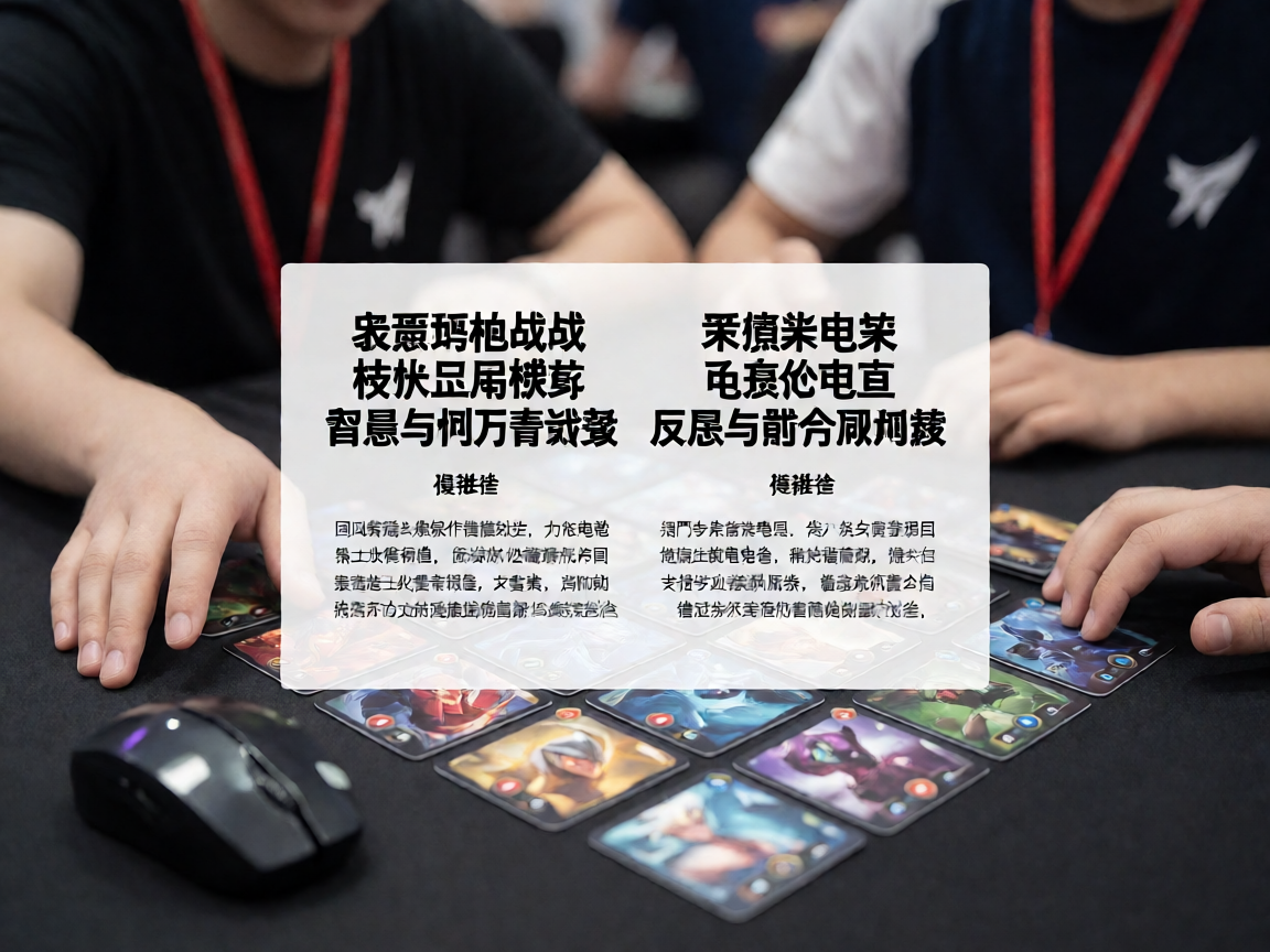 策略卡牌对战游戏界面，战术布局博弈