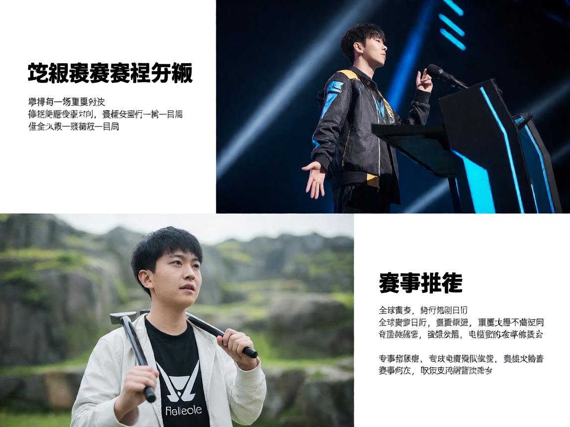 电竞赛事赛程安排，选手在舞台上准备上场